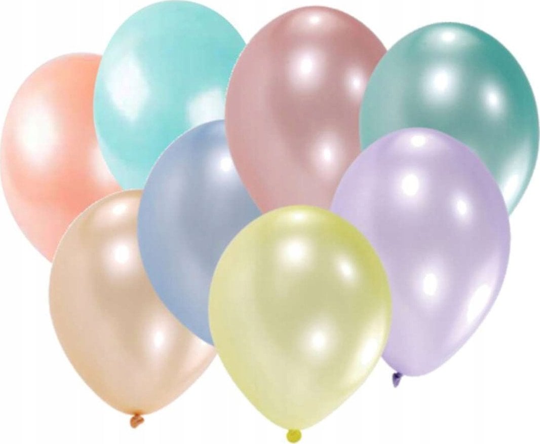 AMSCAN Balony lateksowe perłowe 25,4cm / 10" 8 sztuk 6415