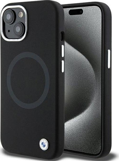 BMW BMW Signature Liquid Silicone MagSafe - Etui iPhone 15 (czarny)