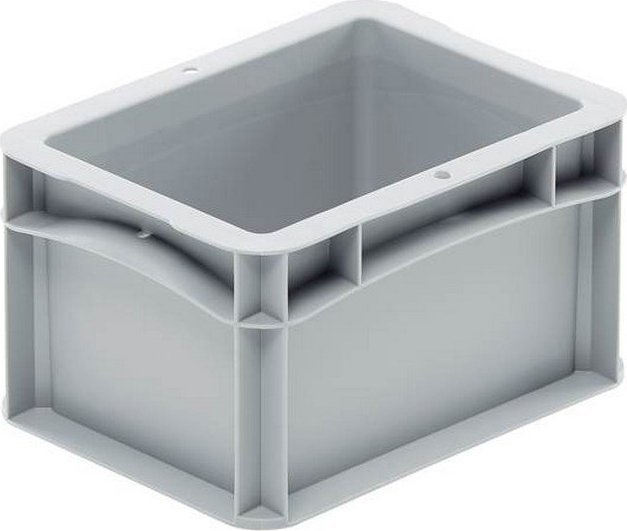 qBox Pojemnik magazynowy (ścianki i dno pełne, wym. 200 x 150 x 120 mm)