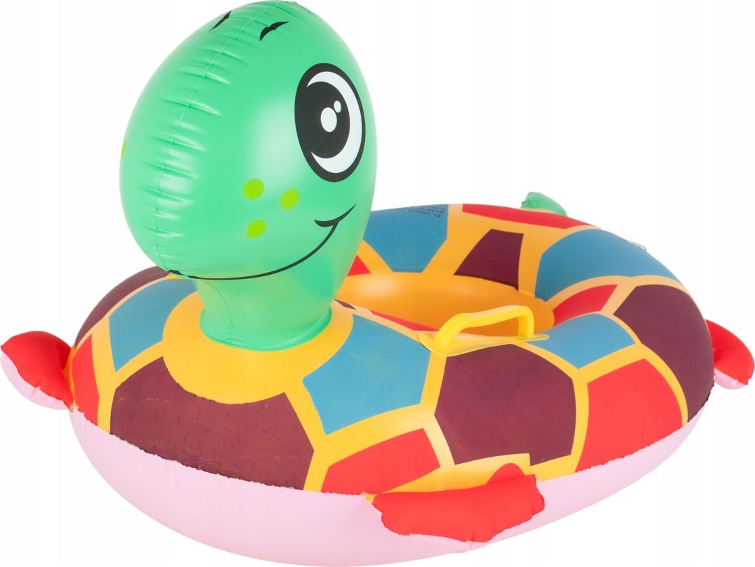 Ikonka Materac dmuchany pontonik dla dzieci żółw