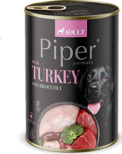 Mokra Karma dla psa Piper Animals z indykiem i brokułem 400 g