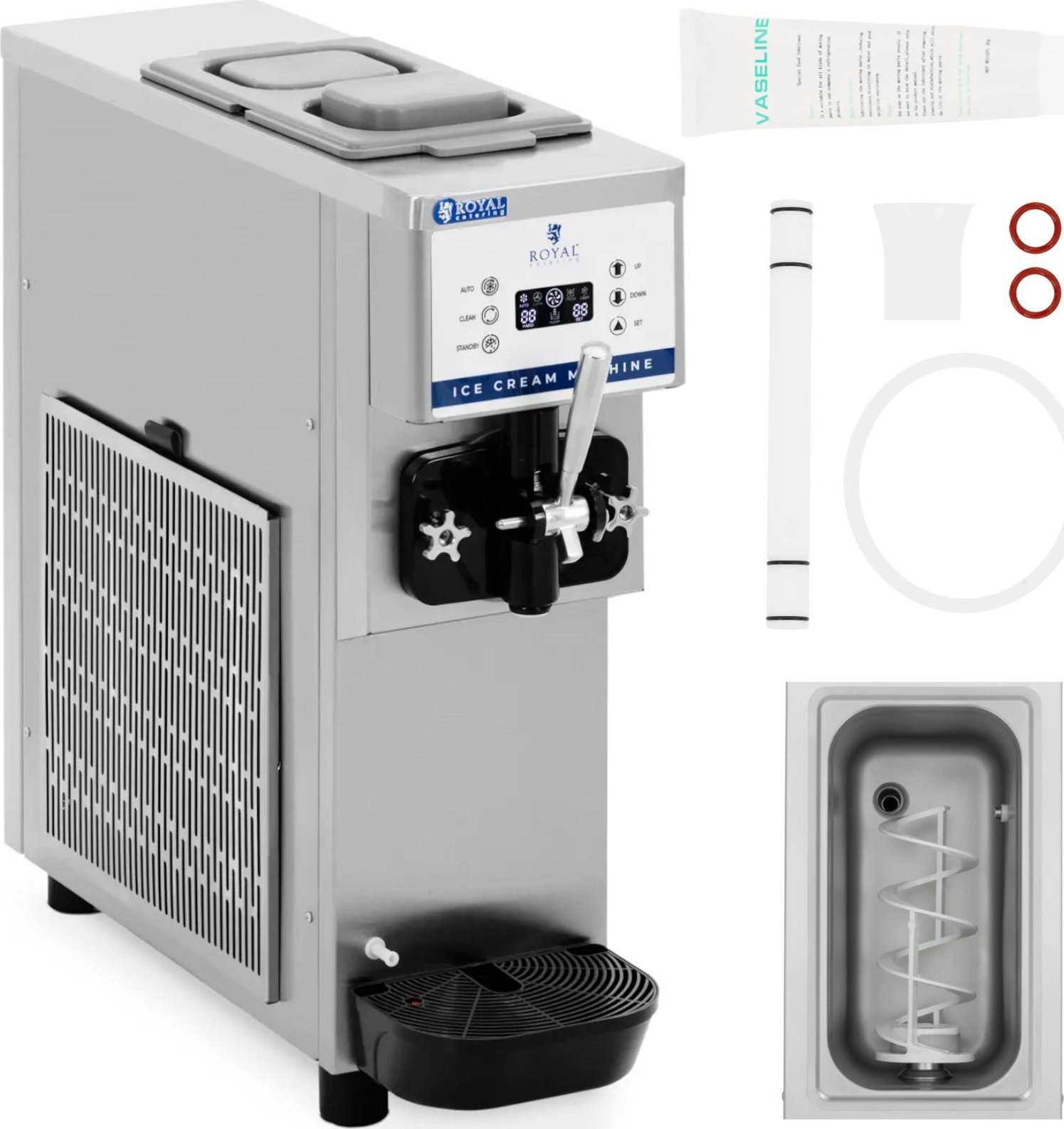 Royal Catering Maszyna automat do lodów włoskich 800W 13 l/h Maszyna automat do lodów włoskich 800W 13 l/h