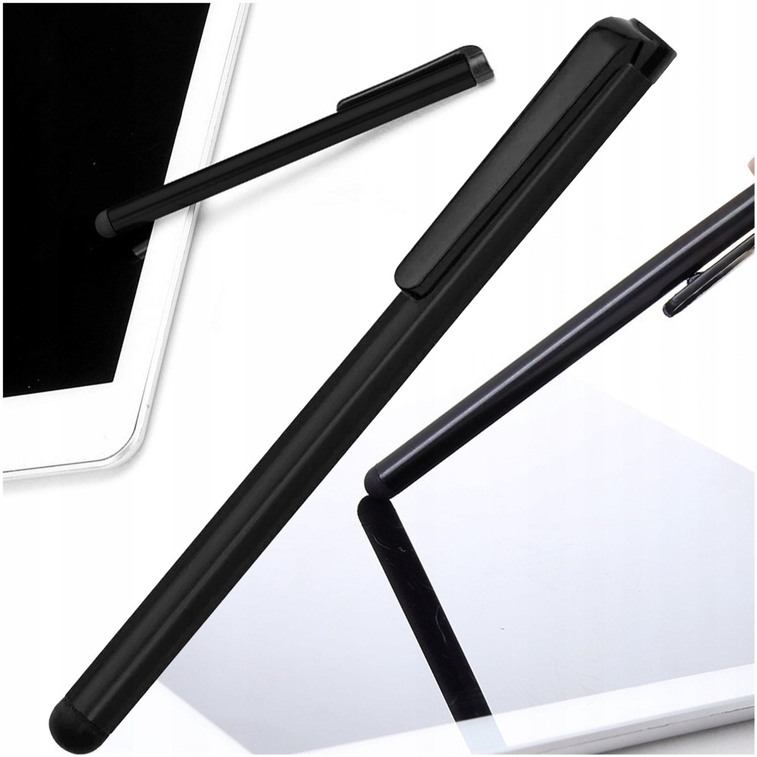 Rysik Do Telefonu Tableta Ekranów Dotykowy Pojemnościowy Uniwersalny Czarny