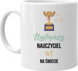 Koszulkowy Najlepszy nauczyciel wf na świecie - kubek na prezent dla nauczyciela