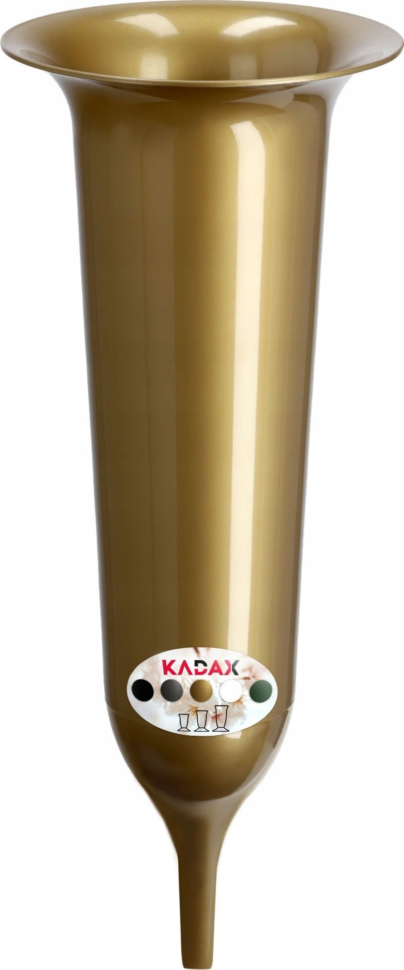 Kadax Flakon Na cmentarz Wbijany Nagrobek Złoty 31cm