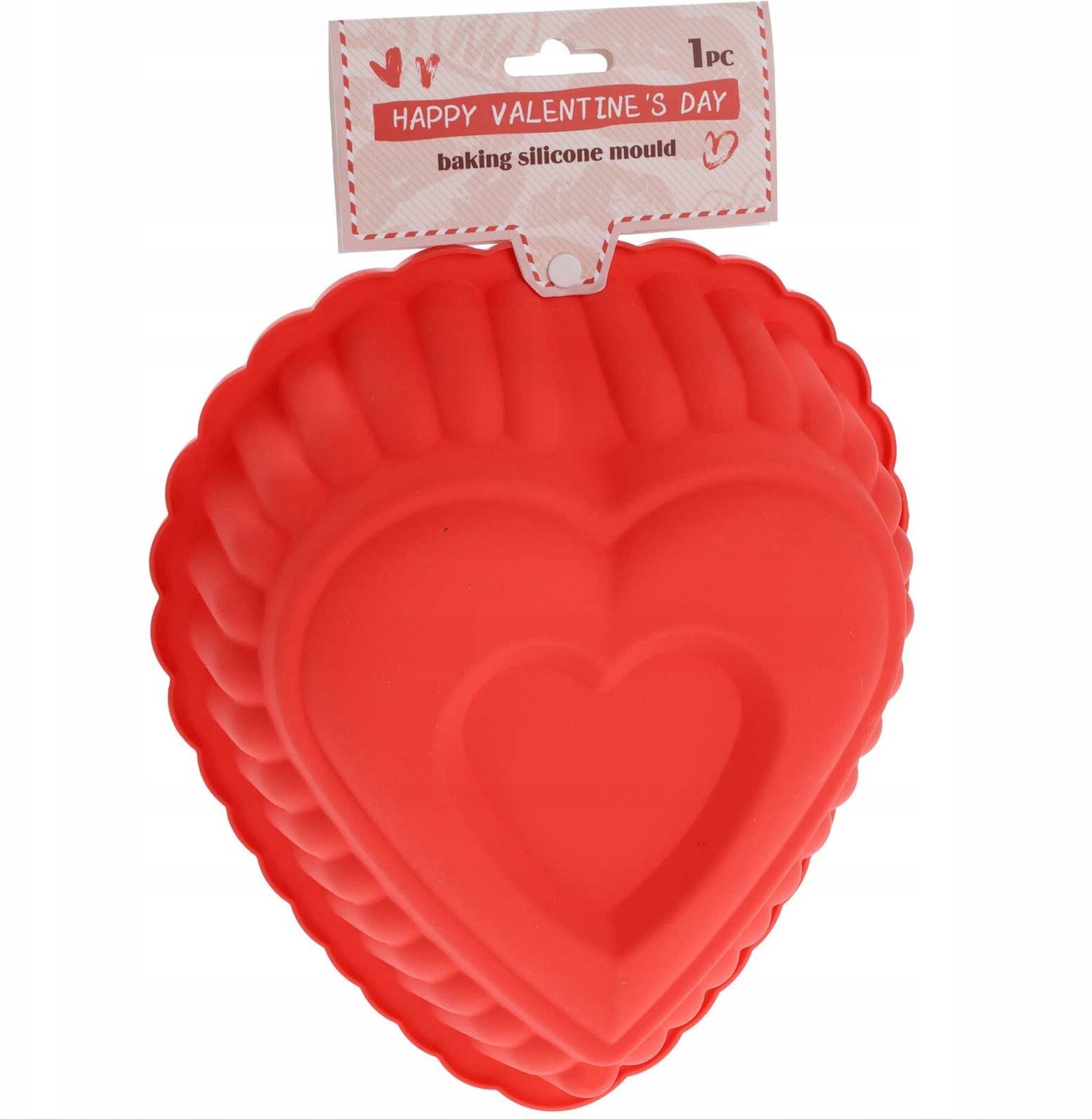 Silikonowa forma do pieczenia w kształcie serca, 25 x 16 x 7 cm