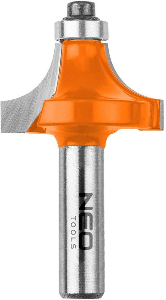 Frez kształtowy z łożyskiem, zaokrąglający, TCT, 34.9 x 15.4 mm, trzpień 8 mm