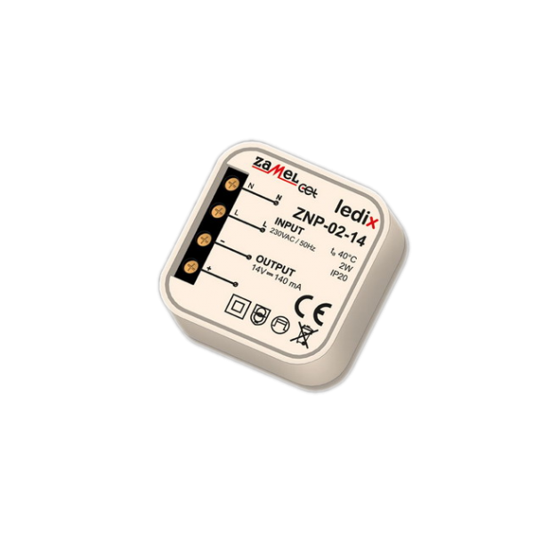 Zamel Zasilacz LED dopuszkowy 14V DC 2W (ZNP-02-14)