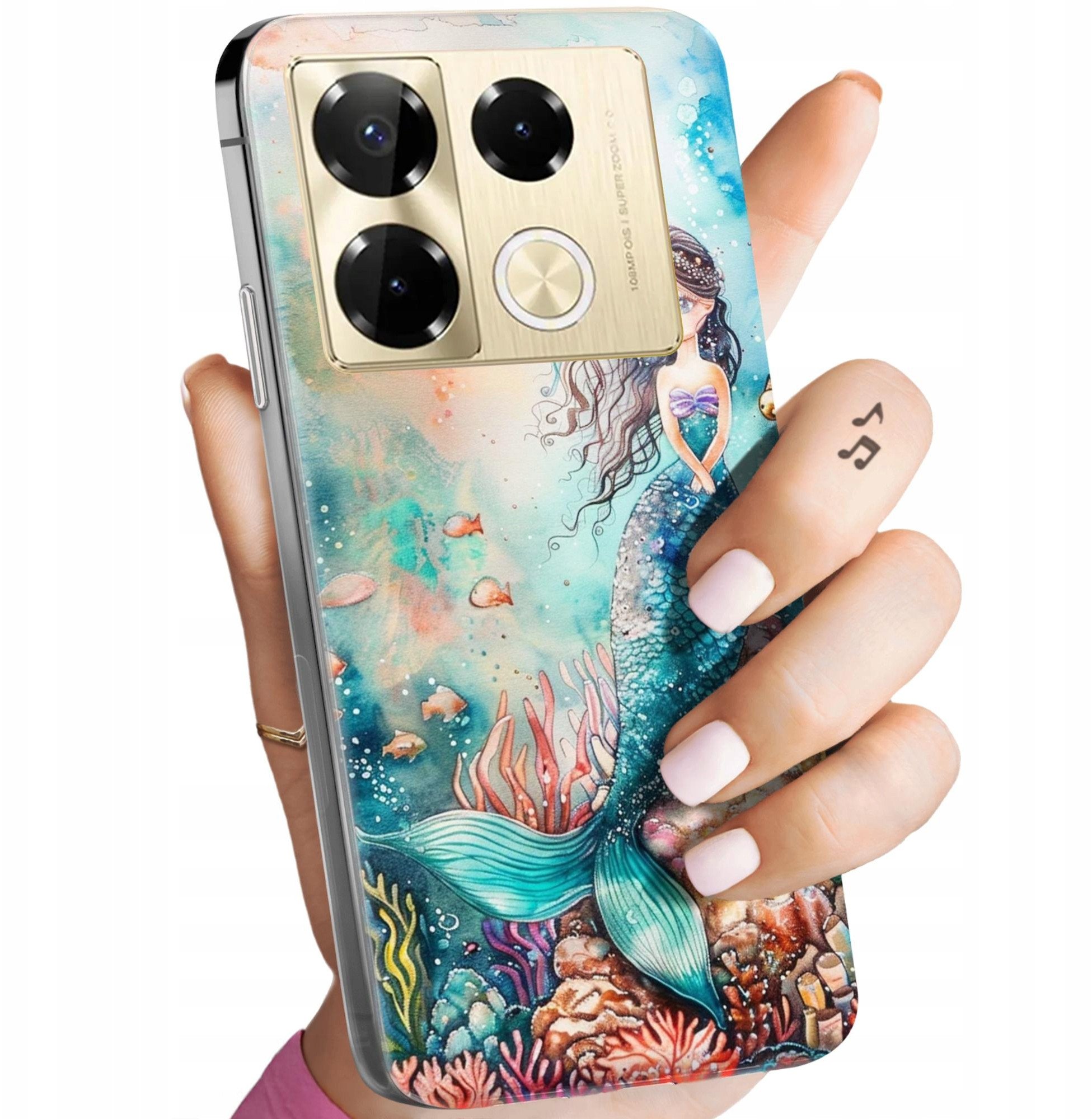 ETUI DO INFINIX NOTE 40 5G WZORY SYRENKI NIMFY MORSKIE PANNY OBUDOWA CASE
