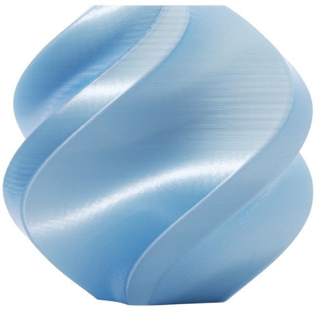 Filament Bambu Lab PLA Silk+ 1,75mm 1kg - w zestawie z wielorazową szpulą - Baby Blue}