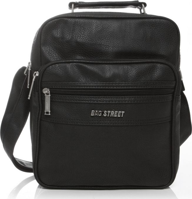 Bag Street Raportówka skórzana męska czarna FORD B6