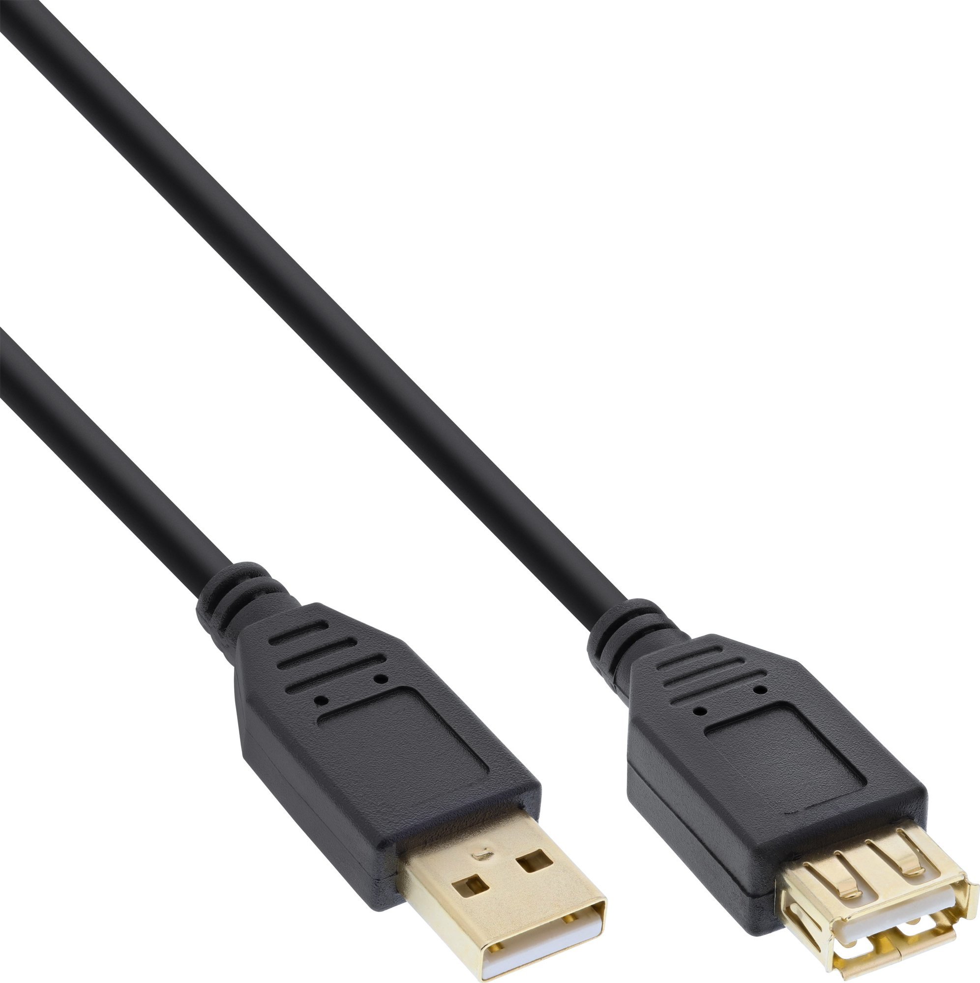 Kabel USB InLine USB-A - USB-A 1.5 m Czarny (34615S)