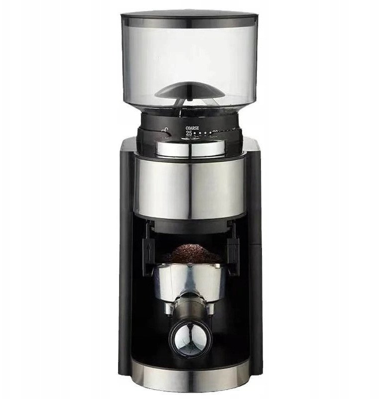 Elektryczny MŁYNEK KAWY ŻARNOWY 180W AUTOMATYCZNY +34 Poziomy MIELENIA