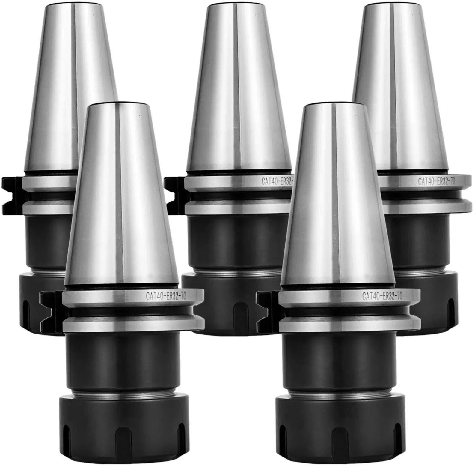 Uchwyt frezarski CAT40 ER32 zestaw 5 tulei do tokarki i CNC grawerowania