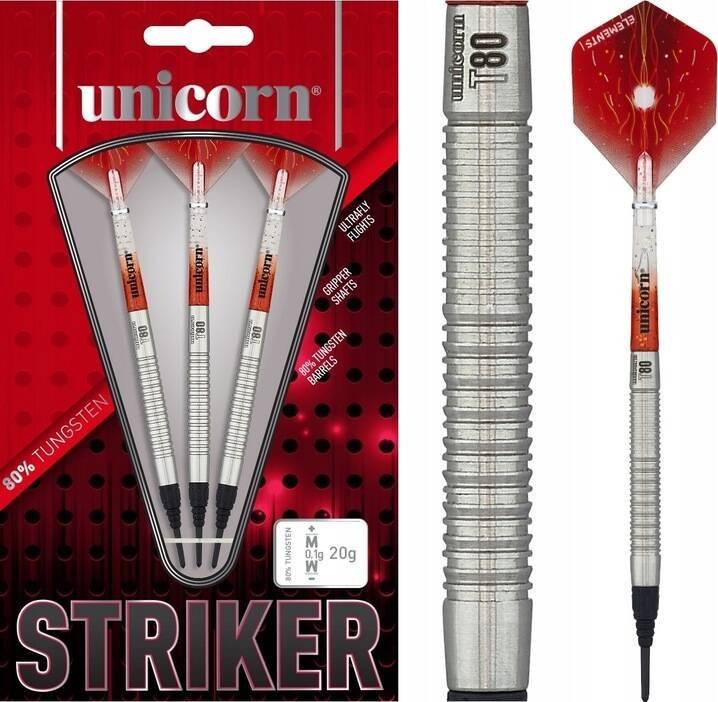 Unicorn Rzutki Unicorn Striker 80% tungsten 20g soft tip 25041 Uniwersalny