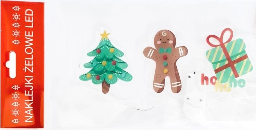 Żelowe naklejki dekoracyjne LED Ciastek EDUKAMP