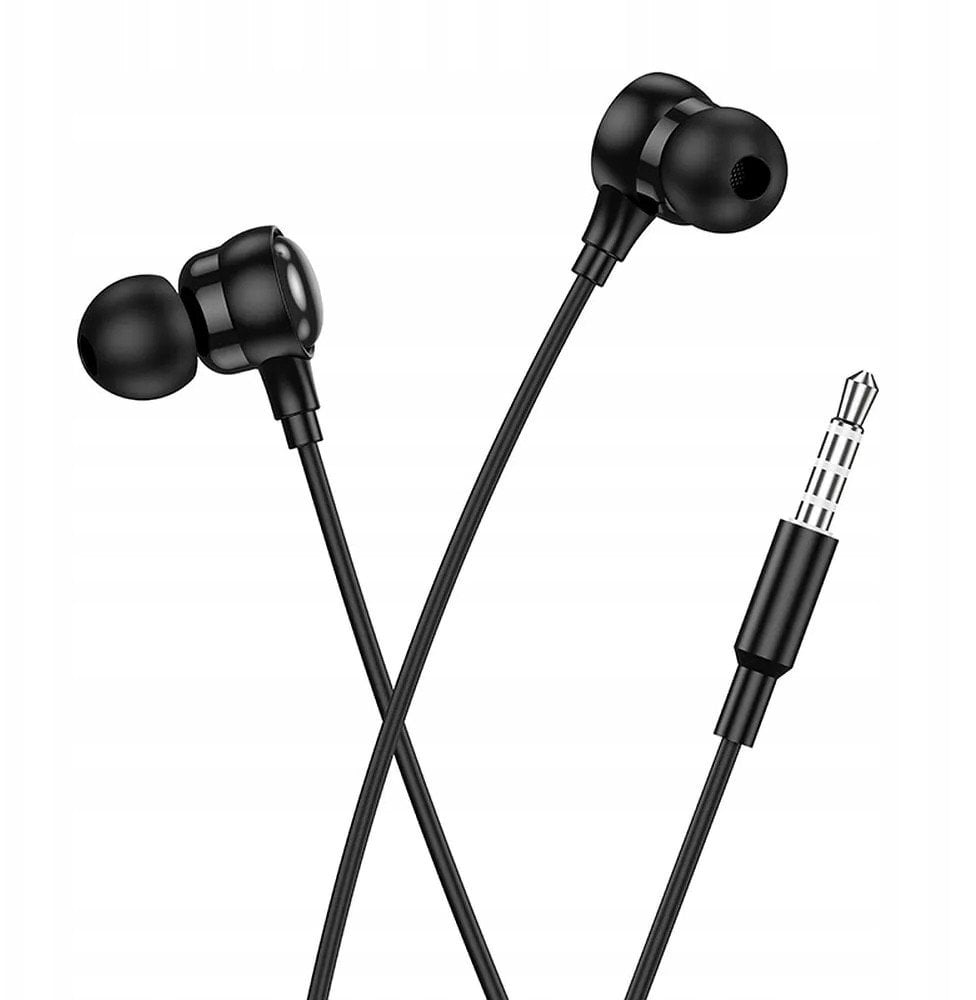 Słuchawki przewodowe douszne Jack 3,5 mm Hoco M116 czarne