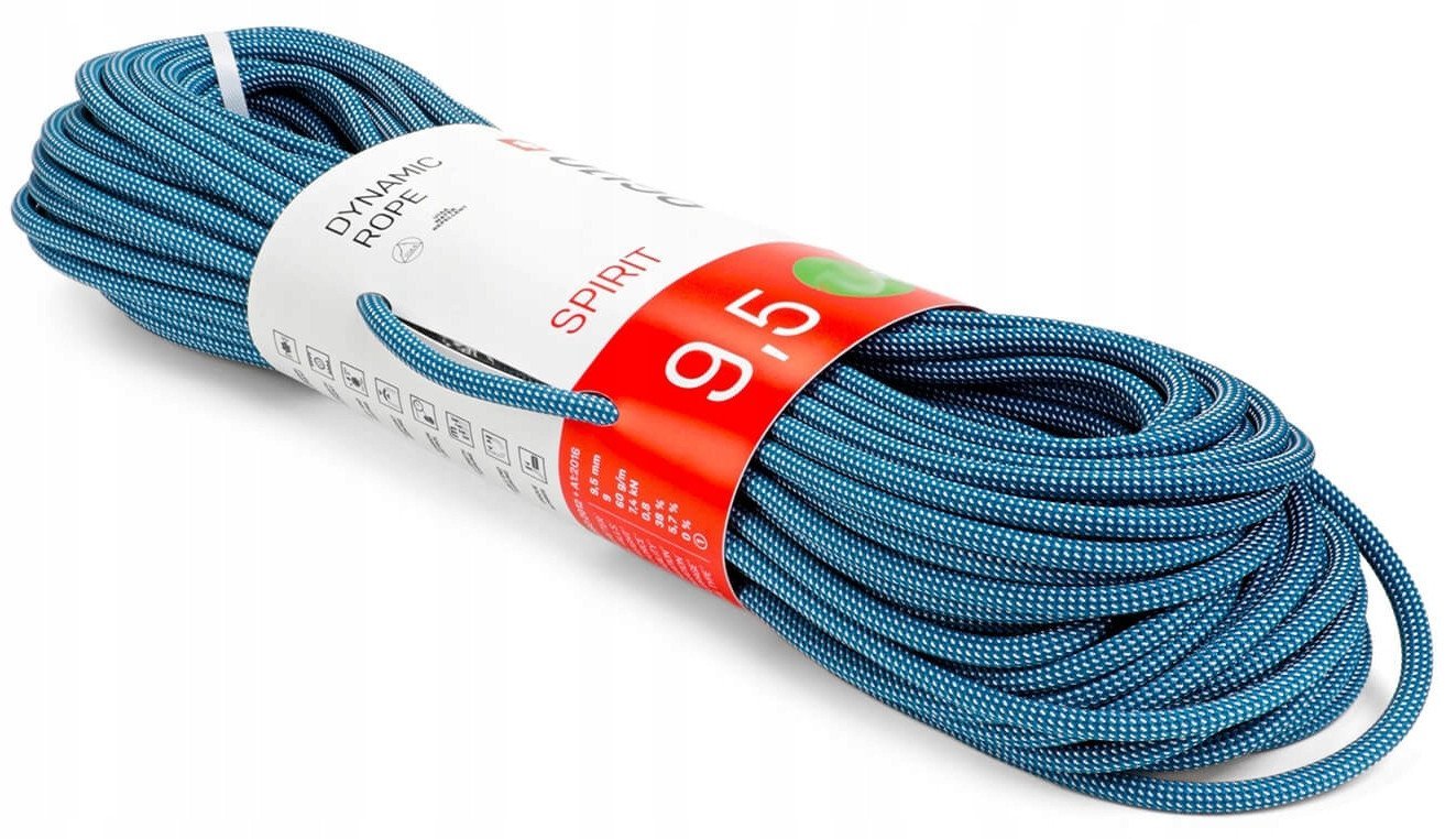 Lina wspinaczkowa Ocun Spirit 9,5 mm 50 m - blue/white