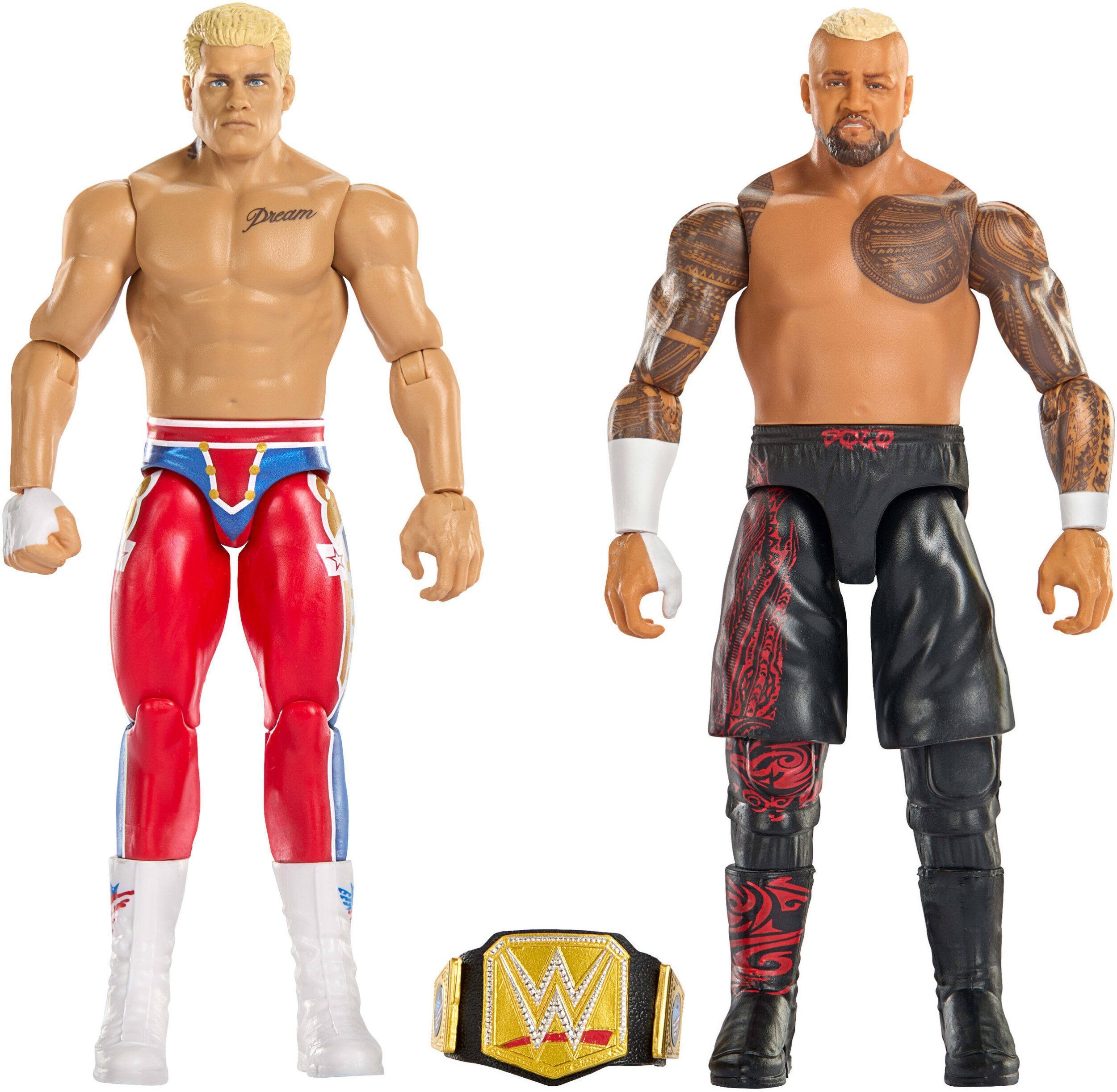 WWE® Main Event Showdown „The American Nightmare” Cody Rhodes™ vs Solo Sikoa™ Figurki 2-pak (JHJ54)
