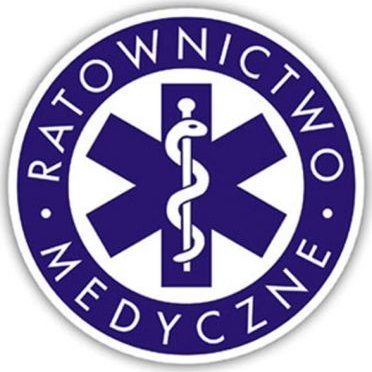 Polska Firma Naklejka RATOWNICTWO MEDYCZNE na szybę 10 cm (klejona od wewnątrz)