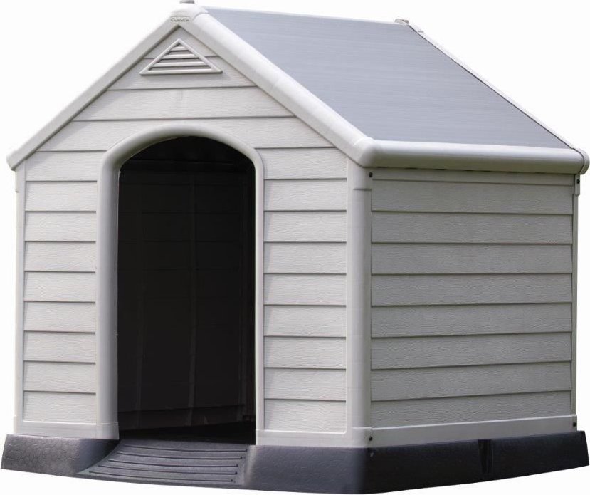 Curver Buda dla psa Dog House szary, 95 x 99 x 99 cm