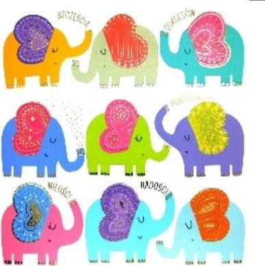 HENRY Karnet KW HS Słonie