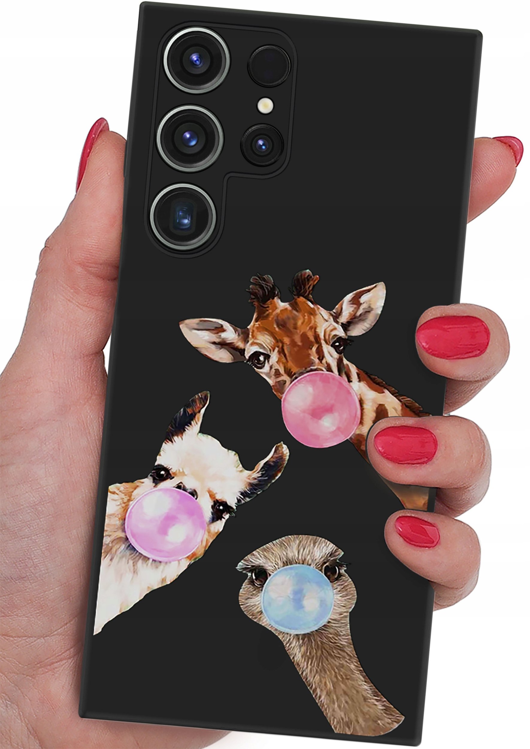 ETUI do Samsung Galaxy S24 Ultra CASE WZORY SOFT MATT PLECKI + SZKŁO 9H