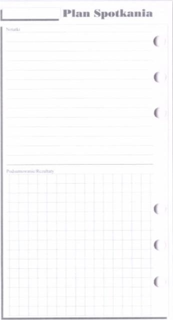 Antra Wkład do organizera ST Plan spotkań ANTRA