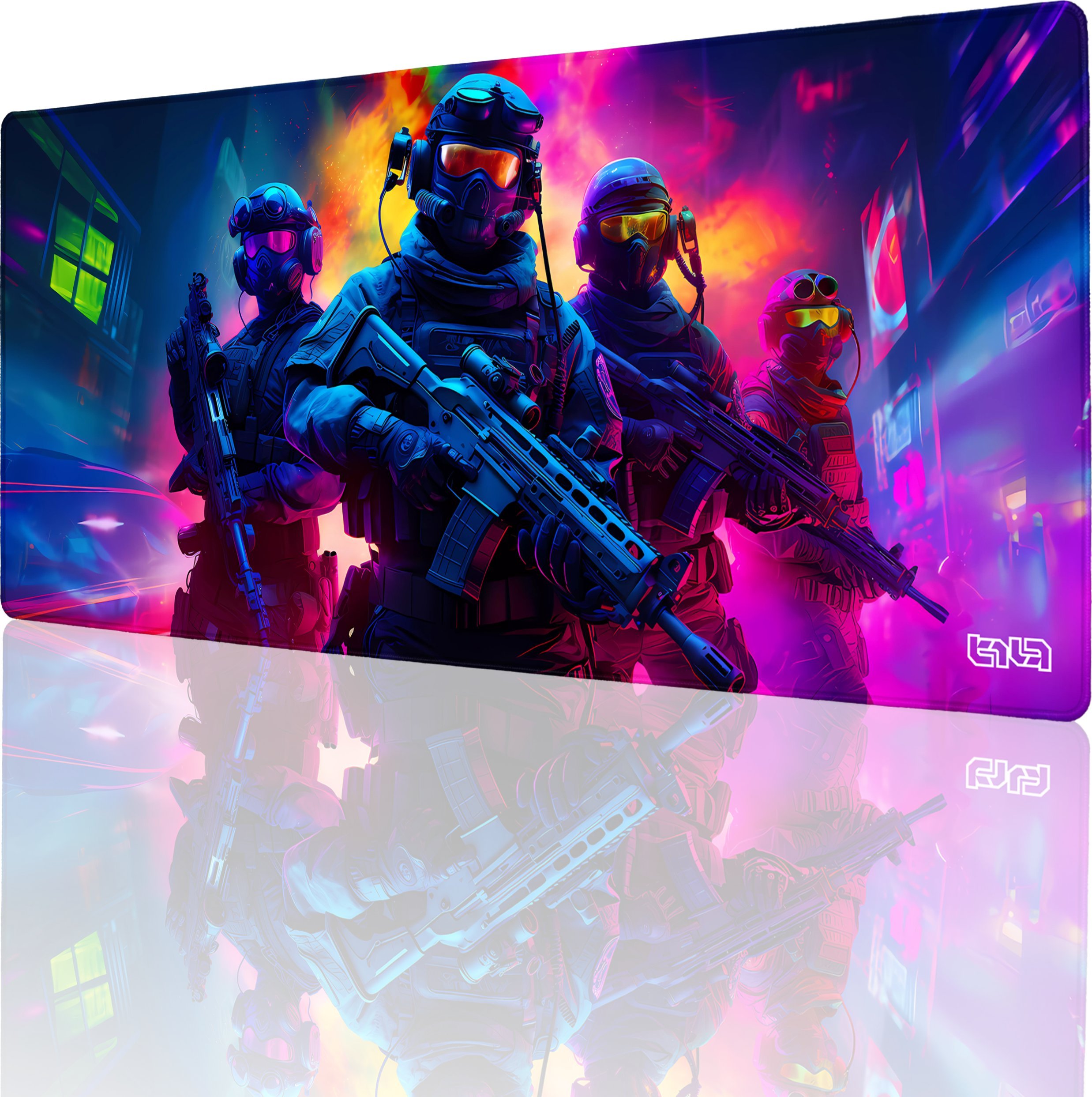 Podkładka Tilt PODKŁADKA POD MYSZ MYSZKĘ Neon Squad 90x40 TILT Duża XL XXL Antypoślizgowa