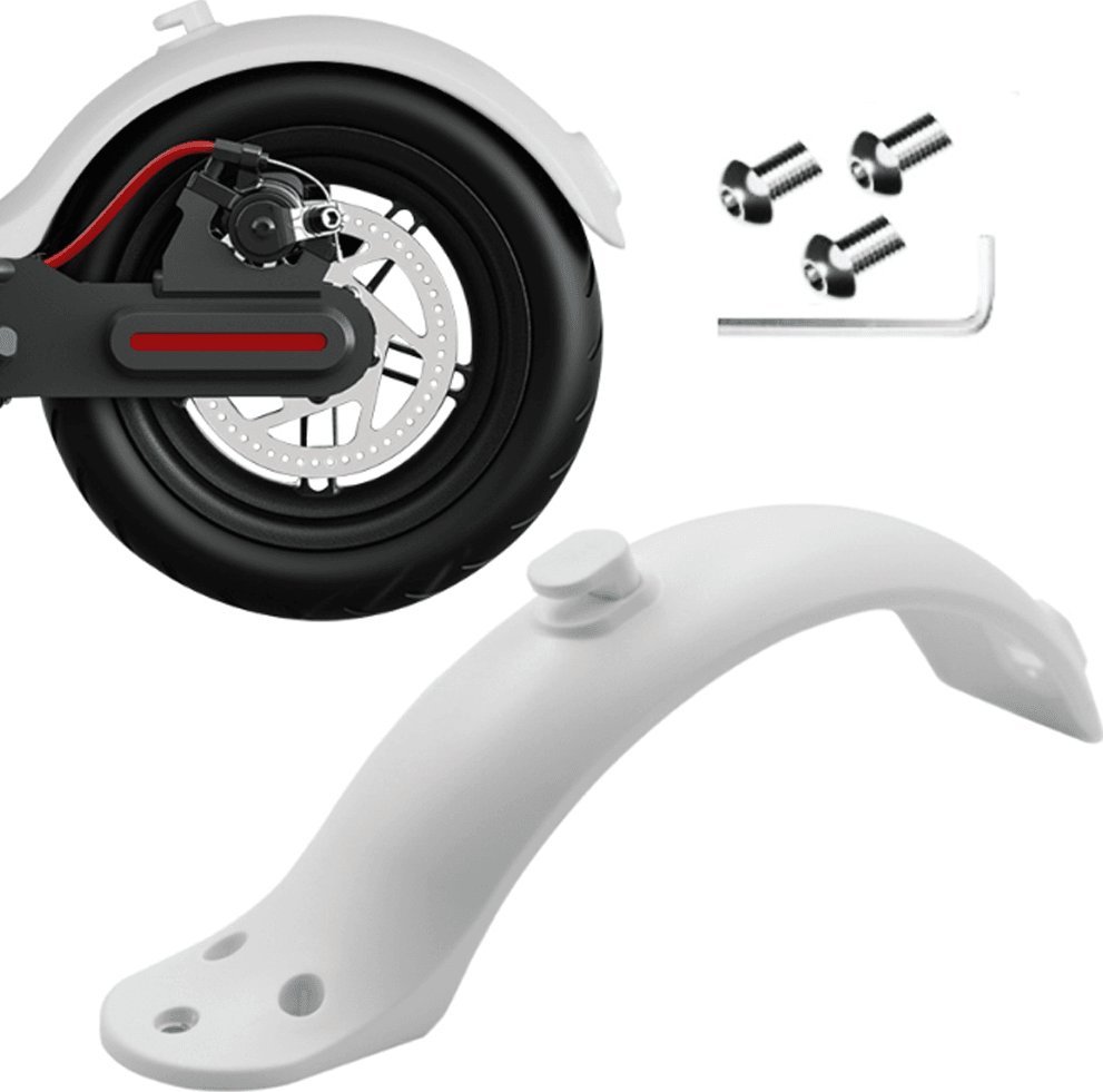 Korbi TYLNY BŁOTNIK DO HULAJNOGI XIAOMI M365 BIAŁY H54