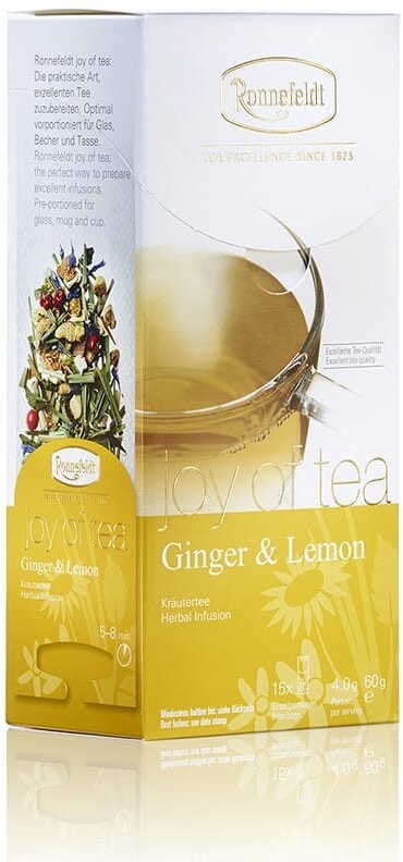 Ronnefeldt Ziołowa herbata Joy Of Tea Ginger & Lemon 15 saszetek