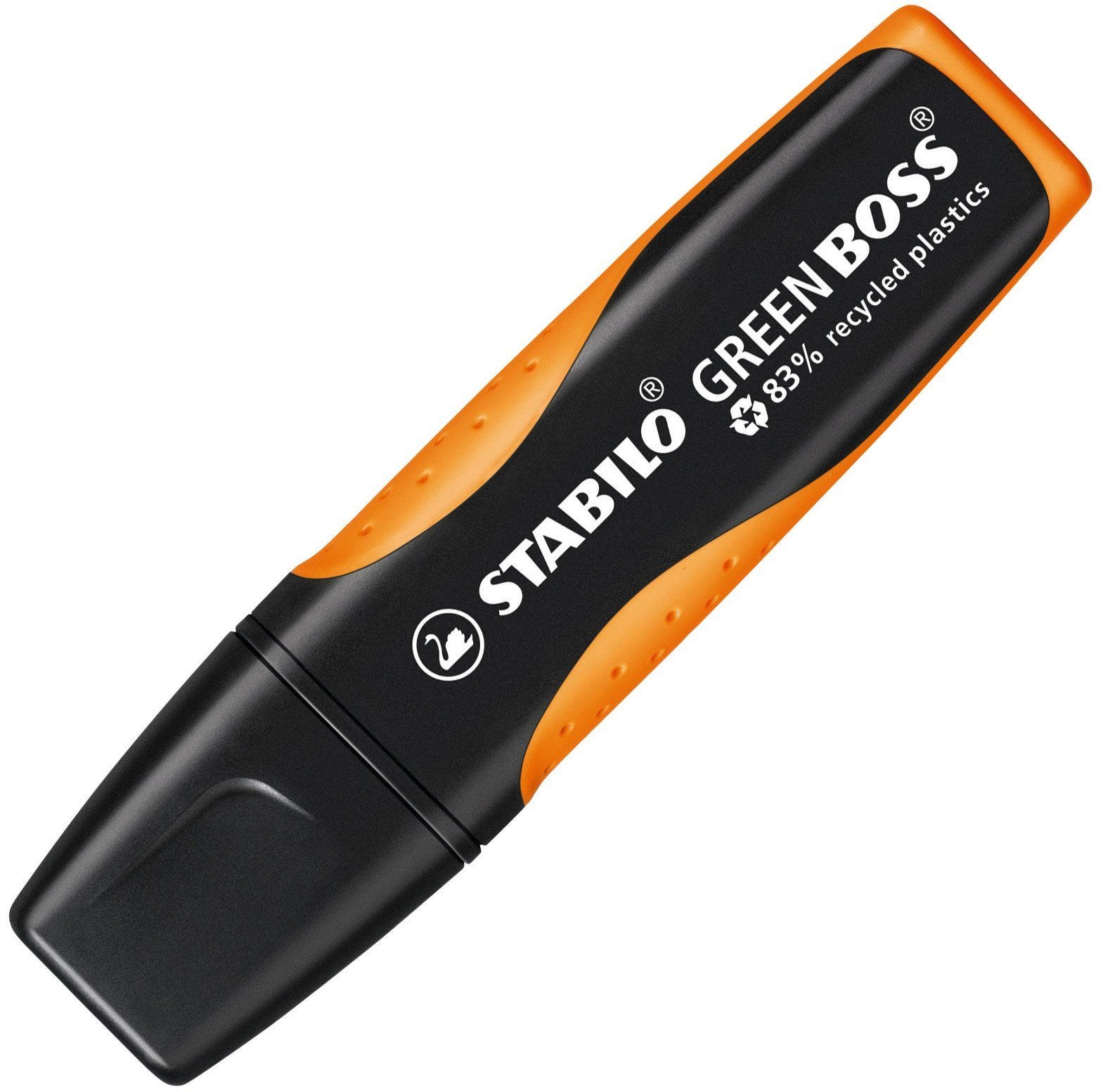 STABILO GREEN BOSS, 1 pc(s), Orange, Chisel tip, Black, Orange, Plastic, 2 mm