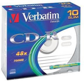 Verbatim CD-R 700 MB 48x 10 sztuk (43415)