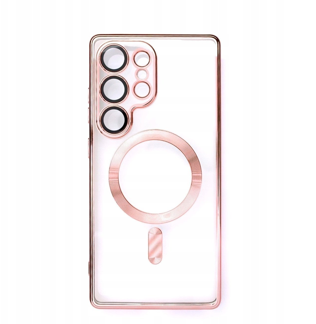 Etui Electroplated Case z MagSafe galwanizowane na iPhone 16e - różowe