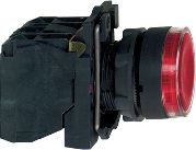 Schneider Electric Przycisk sterowniczy 22mm czerwony z samopowrotem z podświetleniem 1Z 1R (XB5AW34B5)