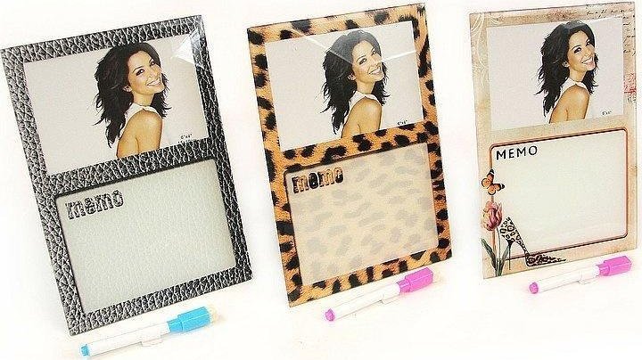 Ramka na zdjęcia z notesem i flamastrem MIX