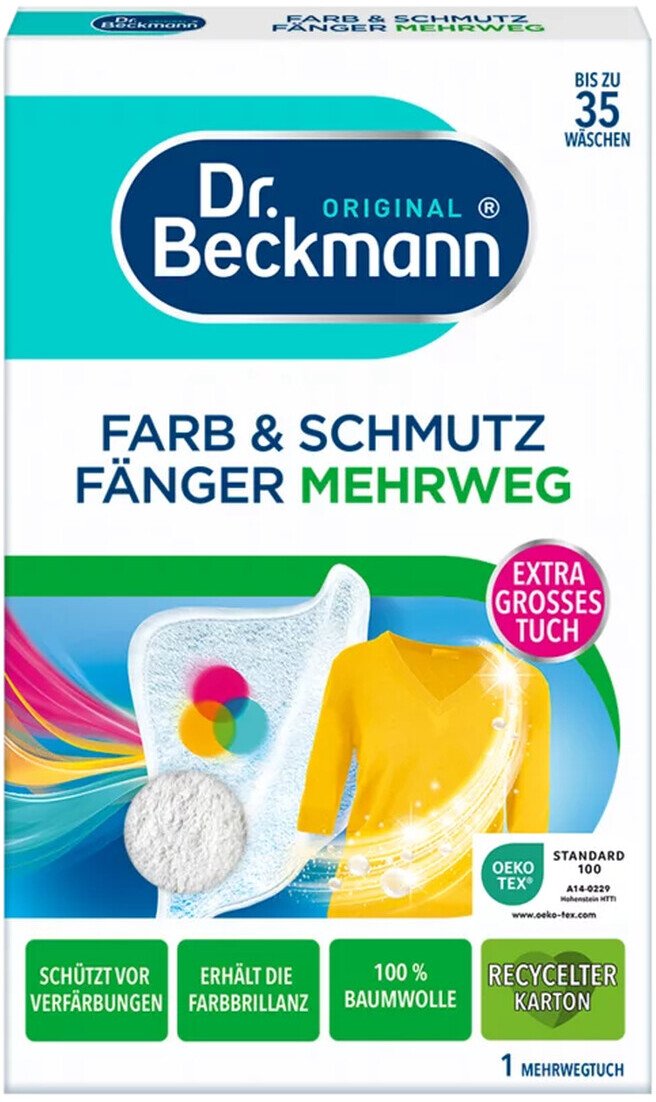 Dr. Beckmann Chusteczka Wyłapująca Kolor i Brud Wielorazowego Użytku