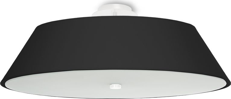 Lampa sufitowa Lumes Czarny elegancki plafon sufitowy 60 cm - EX666-Vegi