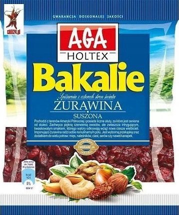 Aga Holtex Aga Holtex Żurawina suszona 80g Bakalie