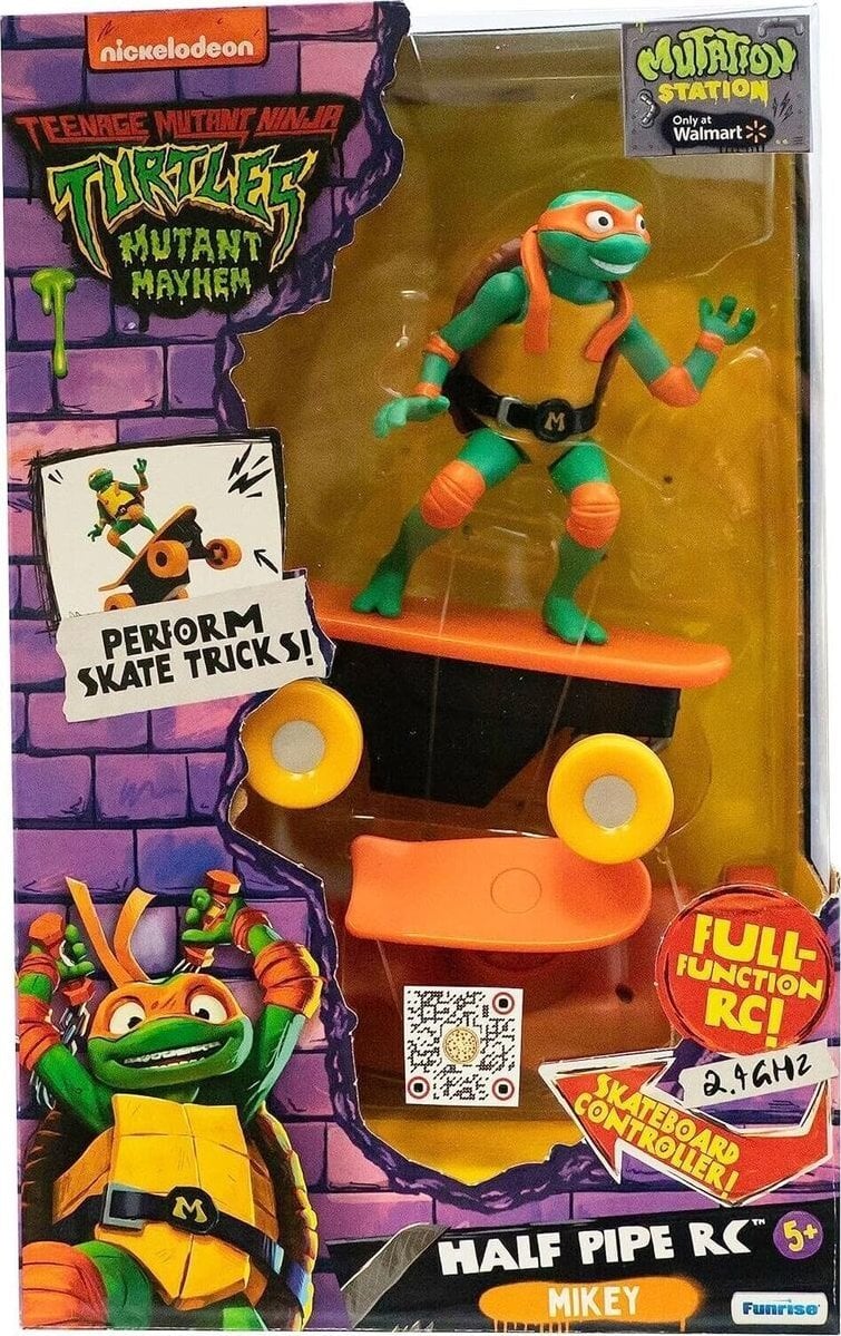 TMNT TMNT RC skateboard with figure Half Pipe Michelangelo, 71035