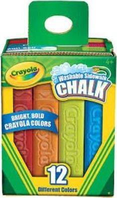 Crayola Kreda chodnikowa niepyląca zmywalna 12kol. CRAYOLA
