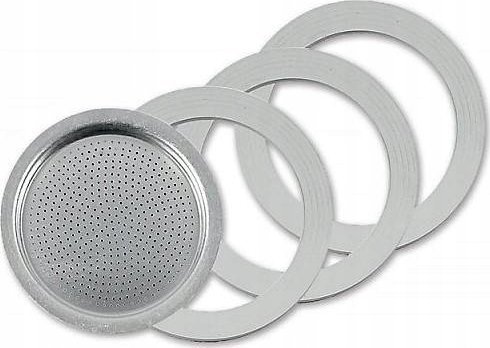 Pezzetti Uszczelki + sitko do kawiarek alu. Pezzetti pojemność 9 espresso