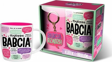 Pan Dragon Zestaw na dzień babci kubek 350 ml + brelok