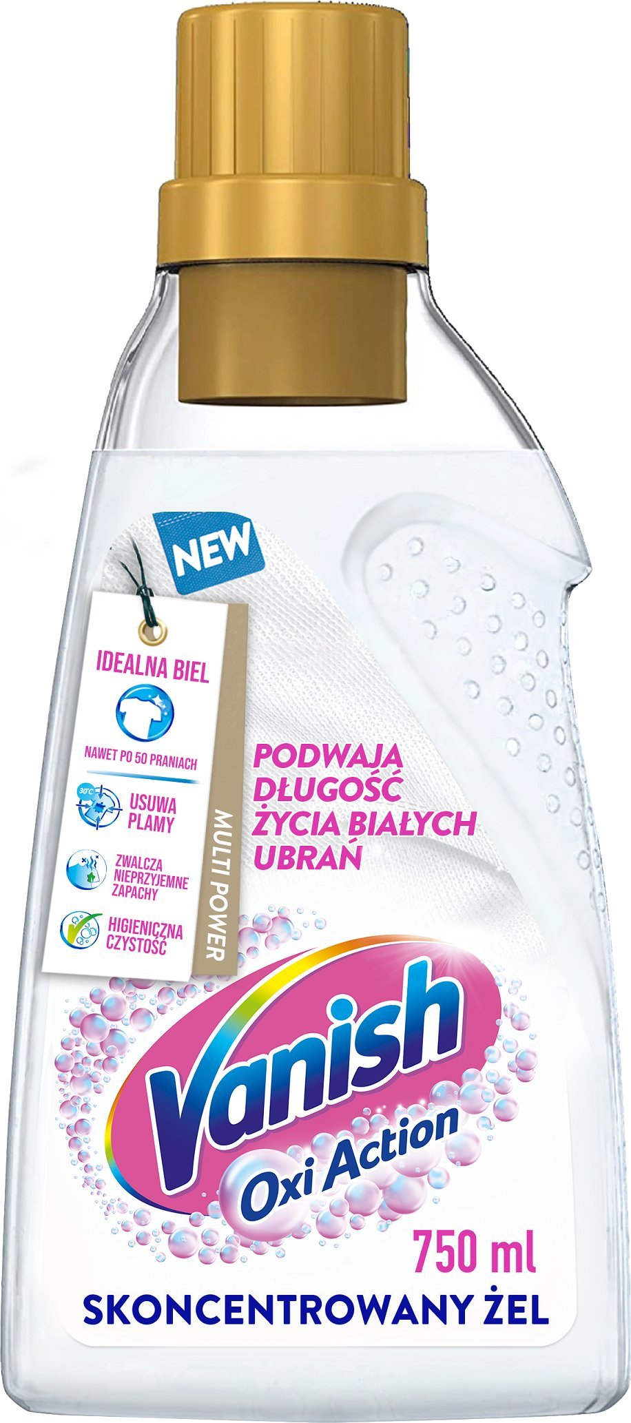 Osram Vanish odplamiacz żel tkanin białych skoncentrowany Multi Oxi Action 750 ml