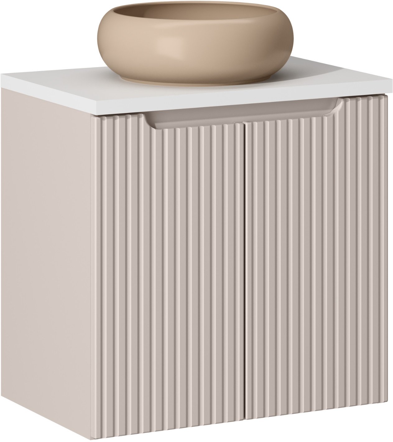 Zestaw meblowy 60cm z blatem i umywalką nablatową Wiki