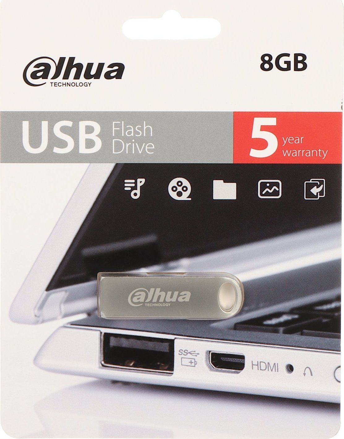 Pendrive Dahua Technology Pendrive 8GB DAHUA USB-U106-20-8GB