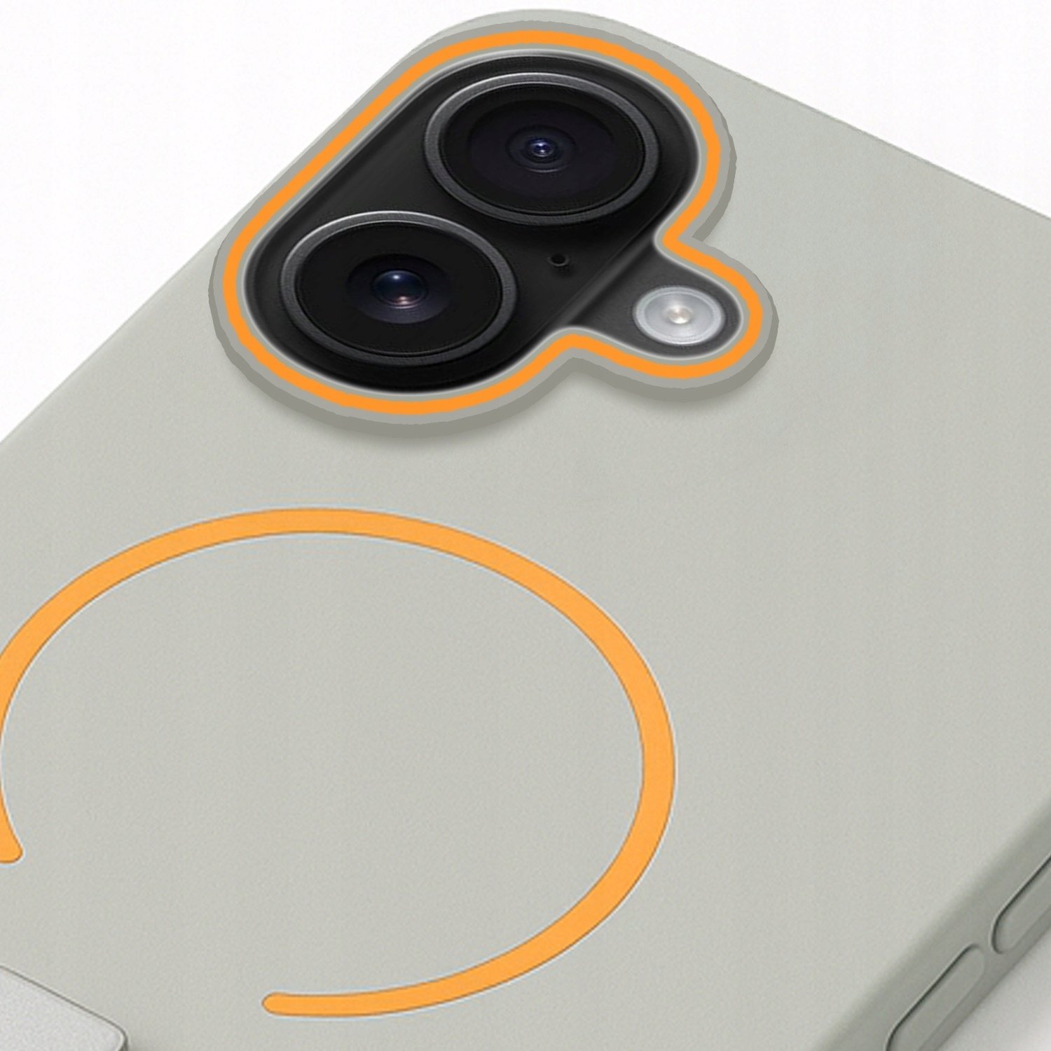 Alogy Etui Do Apple iPhone 16 Do MagSafe (Szary, Uchwyt na palec, Case) Szkło