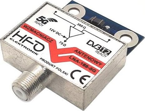 Antena RTV Dipol WZMACNIACZ ANTENOWY EKRANOWANY LNA 188-5G