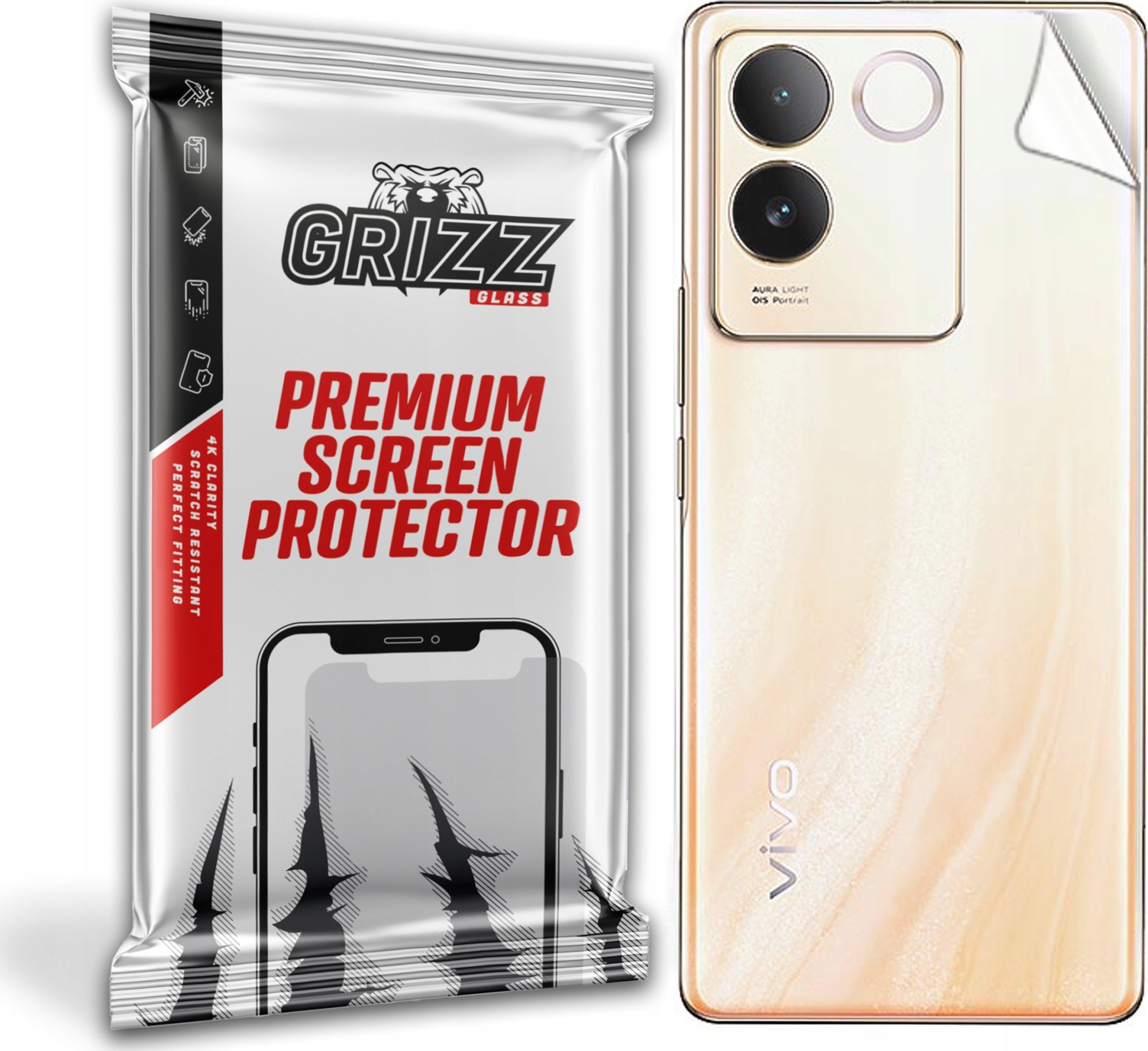 GrizzGlass Folia na tył GrizzGlass SatinSkin do Vivo T2 Pro