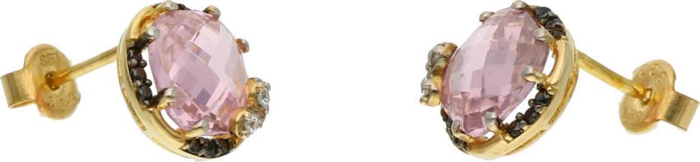 Rosanto Złote kolczyki z turmalinem 333 8k